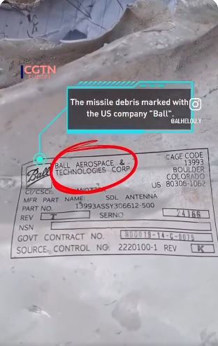 CGTN, Missile debris from Iran school strike shows 'Made in USA'