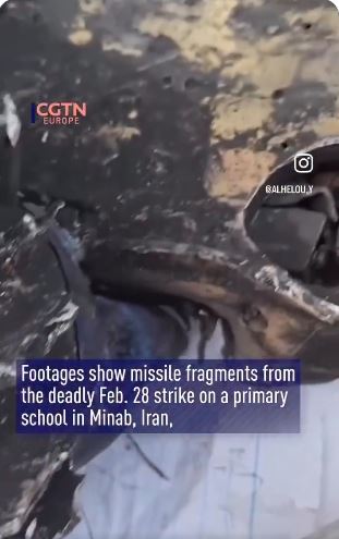 CGTN, Missile debris from Iran school strike shows 'Made in USA'