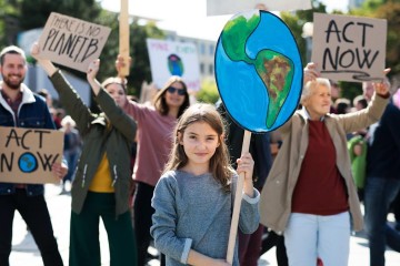 Thousands of environmental protesters attend demonstrations across several continents