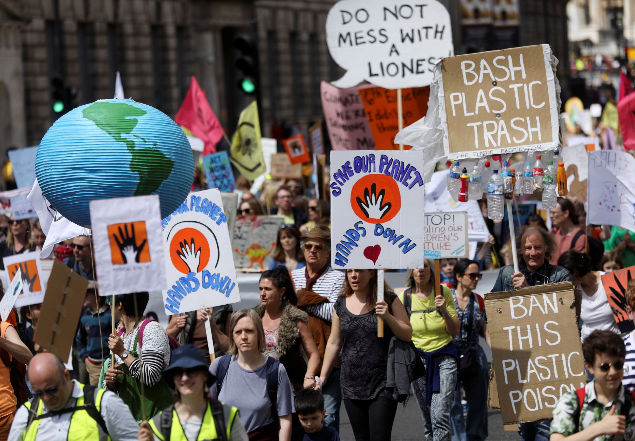‘More than 2,000’ mothers and families march through London demanding urgent climate action